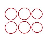 Janasiba Lot de 6 boutons de réglage pour siège de voiture - Couvercle rouge pour AB GLA CLA W176 W117 W246 C117 A180