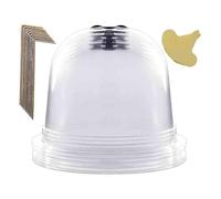Janasiba Lot de 6 cloches de plantes de jardin transparentes en plastique respirant pour plantes - Cloches de culture pour plantes - Réchauffement
