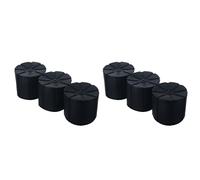 Janasiba Lot de 6 couvercles d'objectif universels en silicone étanche pour objectifs d'appareil photo reflex numérique 65-90 mm