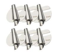 Janasiba Lot de 6 pieds universels pour ourlet roulé, pour machine à coudre, 4 à 9 mm de large, pied presseur pour ourlet roulé