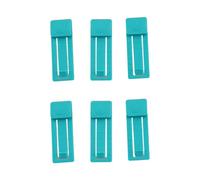 Janasiba Lot de 6 supports pour ailettes de planche de surf de qualité supérieure, stylo de base d'aileron, support d'aileron, accessoires de planche de surf, support d'aileron, bleu