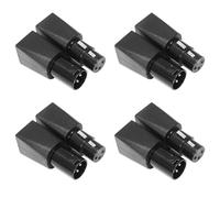 Janasiba Lot de 8 adaptateurs RJ45 Ethernet vers prise XLR et mâle 3 broches (3 broches, 1 paire)