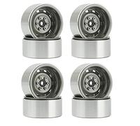 Janasiba Lot de 8 moyeux de roue 1,9" en métal Beadlock pour 1/10 RC Crawler Axial SCX10 90046 AXI03007 TRX4 D90,2