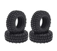 Janasiba Lot de 8 pneus en caoutchouc souple 48 mm 1.0 pour 1/24 RC Crawler Auto Axial SCX24 90081 AXI00002