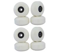 Janasiba Lot de 8 roues de skateboard avec roulements 52 x 30 mm Street PU Pièces de skateboard Cruiser Longboard