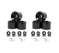 Janasiba Lot de 8 roues de skateboard de 60 mm + roulements en acier ABEC-9 et roue d'écartement