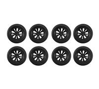 Janasiba Lot de 8 roues en caoutchouc complètes pour pneus de voiture RC haute vitesse HBX 1/12 pour pièces automobiles 12056