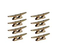 Janasiba Lot de 8 taquets 4 pour bateau d'amarrage Bronze Host Fonte Convient pour la décoration nautique plage lac maritime