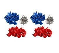 Janasiba Lot de 80 filets de corde d'escalade 12 mm - Connecteur en plastique - Boucle d'escalade - Accessoires pour l'extérieur - Balançoire - Corde d'escalade