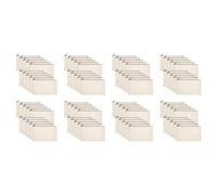 Janasiba Lot de 80 trousses de bricolage en toile de coton pour crayons de maquillage, blanc crème, Taille