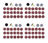 Janasiba Lot de 800 disques abrasifs de 50 mm avec 2 disques abrasifs 80-3000 Grit Papier avec 1 plaque de polissage + tige 1/4 pour outil rotatif