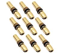 Janasiba Lot de 9 têtes de piston à trois niveaux en cuivre 6 mm Pompe 30 Mpa Pièces de réparation