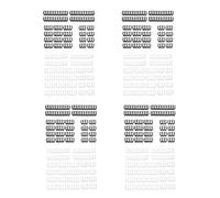 Janasiba Lot de 96 câbles PC Peigne Carte mère 24 broches 8 broches 6 broches Câble Peigne pour bras d'ordinateur jusqu'à 3,4 mm Noir