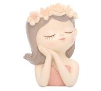 Janasiba Lot de petits pots de fées succulentes avec trou de drainage, grand pot de 10,2 cm pour l'intérieur, uniques et mignons, décoration durable.