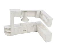 Janasiba Maison de poupée miniature jouet maison armoire meubles de cuisine formes décoration intérieure