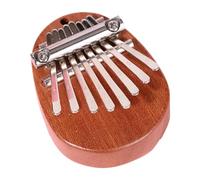 Janasiba Mini Kalimba à 8 touches - Piano à doigt exquis - Cadeau pour débutants, amateurs de musique - Pendentif mignon - Ellipse - Installation facile - Facile à utiliser