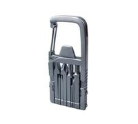 Janasiba Mini outil multifonction 13 en 1 avec décapsuleur, support de téléphone pour tournevis à mousqueton pour outil multifonction en plein air