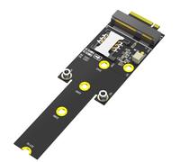 Janasiba Mini PCI-E vers M.2(NGFF) Key M Adaptateur avec emplacement pour carte SIM pour module WiFi/WWAN/LTE