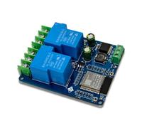 Janasiba Module relais Wi-Fi 2 canaux 30 A ESP32-WROOM-32E Module de carte de développement pour le contrôle sans fil des produits Smart Home DC7-28/5 V