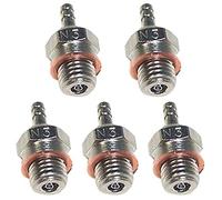 Janasiba N3 Lot de 5 bougies de préchauffage étincelles pour pièces de moteur 70117 1/10 1/8 RC Truck Nitro