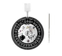 Janasiba NH35A Mouvement mécanique à 3 chiffres avec fenêtre de date Montre automatique de luxe Kit de remplacement Movt Haute précision A, Noir , A