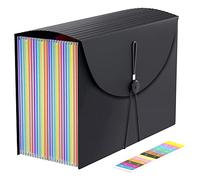 Janasiba Organisateur de fichiers accordéon, extensible, portable, taille lettre, pour documents A4, taille de lettre