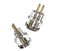Janasiba Paire d'adaptateurs jack pour casque MMCX 2Pin 0,78 plat sur 2Pin 0,78 protection cannelée MMCX pour N5005 IE300 IE600 IE900