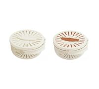 Janasiba Panier d'égouttement à fruits avec couvercle, bac à légumes pliable, passoire de nettoyage, bac à légumes pour réfrigérateur, boîtes de cuisine