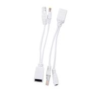 Janasiba PoE Power Over Ethernet Kit Câbles Câbles Adaptateurs Splitter pour LAN Réseau