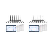 Janasiba Pour aspirateur robot V3 V3S V5 V5S V5S Pro - 2 filtres primaires + 6 filtres + 12 brosses latérales