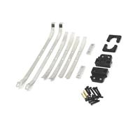 Janasiba Pour MN 1/12 MN82 LC79 RC Pièces de rechange de voiture Kit de fixation de ressort arrière en métal amélioré, noir