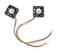 Janasiba R 2 Pcs 3 Broche 40mm PC Ordinateur Ventilateur de Refroidissement DC 12V Noir