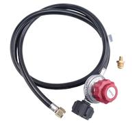 Janasiba Régulateur de gaz propane haute pression de 5 ft, QCC1 et 3/8" femelle, caoutchouc compatible avec la Turquie