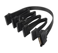 Janasiba Répartiteur d'alimentation 15 broches 1 vers 5 pour disque dur, disque dur, SSD, câble d'alimentation, câble d'extension de disque dur