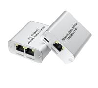 Janasiba Répartiteur Ethernet 1 vers 2 Gigabit Ethernet haute vitesse 2 ports RJ45 LAN pour câbles Cat5/5e/6/7/8