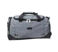 Janasiba Sac de grande capacité pour homme, week-end, femme, multifonctionnel, sombre, gris foncé, Taille