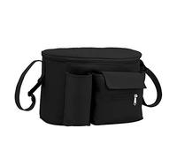 Janasiba Sac de Poussette Multifonctionnel Sac de Momie Sac Carrosse Imperméable Mère Paquet Noir