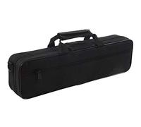 Janasiba Sac de transport rembourré en nylon pour flûte 39 x 7 x 11 cm Noir