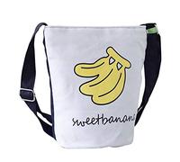 Janasiba School Sac a bandouliere en Toile Boy Animal Banana Prints Epaule et bandouliere a Main-Banane
