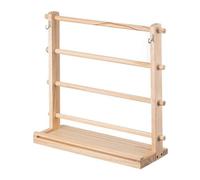 Janasiba Support à en Bois à 4 Niveaux, Support de Bobine de, Étagère de Rangement, Support de pour Salle D'Artisanat, Organisateur de