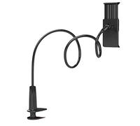 Janasiba Support de téléphone portable long et rotatif à 360° pour téléphone et tablette (noir)