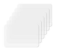 Janasiba Tapis de cuisine transparent, tapis de table de canapé, protection de table, sets de table imperméables, protège-plaques de travail, ensemble de table 4 pièces