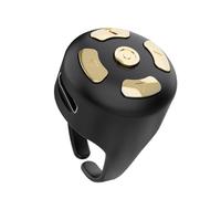Janasiba Télécommande sans fil Bluetooth Air Mouse avec anneau de défilement Bluetooth Page Turner Mobile Selfie Lazy Télécommande instantanée pour tablette téléphone portable Anneau de télécommande