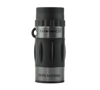 Janasiba Télescope monoculaire compact 8 x 20 - Télescope portable haute résolution - Idéal pour la randonnée, le camping, l'observation des animaux et les concerts