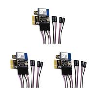 Janasiba Tuya Lot de 3 mini cartes A3 WiFi pour ordinateur de bureau, démarrage à distance, télétravail, mini carte et télécommande