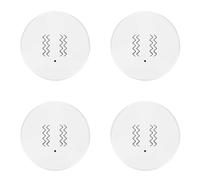 Janasiba Tuya ZigBee Lot de 4 capteurs de vibrations intelligents Surveillance en temps réel Détection de porte/fenêtre Alarme Smart Security Protection Sensor