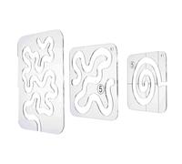 Janasiba Utilisation de modèles et de règles de courtepointe : modèles de matelassage pour matelassage de machine - modèle de quilting à main libre, règles de matelassage