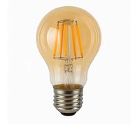JANDEI - Ampoule LED à filament 3 W, culot à vis Edison E27, style vintage, finition verre ambré, 2200 K, 430 lumens. Décorative, élégante, non variable, dimensions : 4,5 cm x 8 cm.