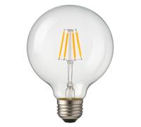 JANDEI - Ampoule LED globe à filament 5 W, culot à vis Edison E27, style vintage, finition cristal visible, 2700 K, 815 lumens. Décorative, élégante, non variable, dimensions : 12,5 cm x 18 cm.