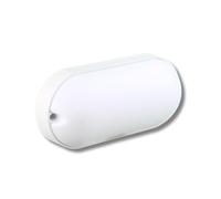 JANDEI - Applique Murale, Lampe de Sécurité Ovale Encastrable en Surface, 1000 lumen 100W équiv. 6000K Blanc Froid, IP65 Étanche Intérieur Extérieur Salle de Bains Plafond Hall Escalier Garage Porche